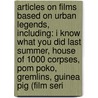 Articles On Films Based On Urban Legends, Including: I Know What You Did Last Summer, House Of 1000 Corpses, Pom Poko, Gremlins, Guinea Pig (Film Seri door Hephaestus Books