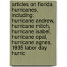 Articles On Florida Hurricanes, Including: Hurricane Andrew, Hurricane Mitch, Hurricane Isabel, Hurricane Opal, Hurricane Agnes, 1935 Labor Day Hurric door Hephaestus Books