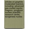 Articles On Graphite Moderated Reactors, Including: Advanced Gas-Cooled Reactor, Magnox, Yongbyon Nuclear Scientific Research Center, Dungeness Nuclea door Hephaestus Books
