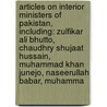 Articles On Interior Ministers Of Pakistan, Including: Zulfikar Ali Bhutto, Chaudhry Shujaat Hussain, Muhammad Khan Junejo, Naseerullah Babar, Muhamma door Hephaestus Books