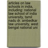 Articles On Law Schools In India, Including: National Law School Of India University, Tamil Nadu Dr. Ambedkar Law University, West Bengal National Uni door Hephaestus Books