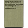 Articles On Non-Food Crops, Including: Hemp, Camelina Sativa, Bouteloua Dactyloides, National Non-Food Crops Centre, Non-Food Crop, Jatropha Curcas, P by Hephaestus Books