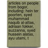 Articles On People From Bogor, Including: Hein Ter Poorten, Syed Muhammad Naquib Al-Attas, Adriaan Fokker, Suzzanna, Syed Hussein Alatas, Ayu Utami, T by Hephaestus Books