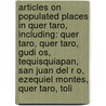 Articles On Populated Places In Quer Taro, Including: Quer Taro, Quer Taro, Gudi Os, Tequisquiapan, San Juan Del R O, Ezequiel Montes, Quer Taro, Toli door Hephaestus Books