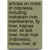 Articles On Rivers Of Indonesia, Including: Mahakam River, Mamberamo, Fly River, Kapuas River, Ok Tedi River, Musi River (Indonesia), Keriau River, Di door Hephaestus Books