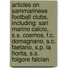 Articles On Sammarinese Football Clubs, Including: San Marino Calcio, S.S. Cosmos, F.C. Domagnano, S.C. Faetano, S.P. La Fiorita, S.S. Folgore Falcian door Hephaestus Books