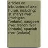 Articles On Tributaries Of Lake Huron, Including: St. Marys River (Michigan "Ontario), Saugeen River, French River (Ontario), Spanish River (Ontario) door Hephaestus Books