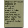 Articles On Volcanic Calderas Of Indonesia, Including: Krakatoa, Lake Toba, Mount Tambora, Mount Batur, Raung, Wai Sano, Colo (Volcano), Bratan, Sekin door Hephaestus Books