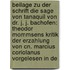 Beilage Zu Der Schrift Die Sage Von Tanaquil Von Dr. J. J. Bachofen: Theodor Mommsens Kritik Der Erzahlung Von Cn. Marcius Coriolanus Vorgelesen In De