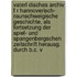 Vaterl Disches Archiv F R Hannoverisch- Raunschweigische Geschichte, Als Fortsetzung Der Spiel- Und Spangenbergschen Zeitschrift Herausg. Durch B.C. V