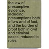 The Law of Presumptive Evidence, Including Presumptions Both of Law and of Fact, and the Burden of Proof Both in Civil and Criminal Cases, Reduced to Rules door John Davison Lawson
