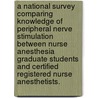 A National Survey Comparing Knowledge Of Peripheral Nerve Stimulation Between Nurse Anesthesia Graduate Students And Certified Registered Nurse Anesthetists. door Billy E. Albertson
