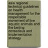 Asia Regional Technical Guidelines on Health Management for the Responsible Movement of Live Aquatic Animals and the Beijing Consensus and Implementation Strategy