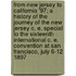 From New Jersey to California '97; A History of the Journey of the New Jersey C. E. Special to the Sixteenth International C. E. Convention at San Francisco, July 6-12, 1897