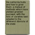 The California Fruits and How to Grow Them; A Manual of Methods Which Have Yielded Greatest Success, with the Lists of Varieties Best Adapted to the Differenct Districts of the State