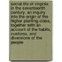 Social Life of Virginia in the Seventeenth Century. an Inquiry Into the Origin of the Higher Planting Class, Together with an Account of the Habits, Customs, and Diversions of the People