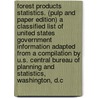 Forest Products Statistics. (Pulp and Paper Edition) a Classified List of United States Government Information Adapted from a Compilation by U.S. Central Bureau of Planning and Statistics, Washington, D.C door New York Paper