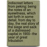 Indiscreet Letters from Peking; Being the Notes of an Eyewitness, Which Set Forth in Some Detail, from Day to Day, the Real Story of the Siege and Sack of a Distressed Capital in 1900--The Year of Great Tribulation door Bertram Lenox Putnam Weale