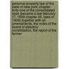 Personal Property Law of the State of New York; Chapter Forty-One of the Consolidated Laws (Became a Law February 17, 1909 Chapter 45, Laws of 1909) Together with All Amendments, the Notes of the Board of Statutory Consilidation, the Report of the Former door Robert Ludlow Fowler