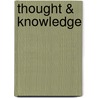 Thought & Knowledge door Diane F. Halpern