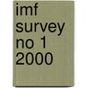 Imf Survey No 1 2000 door International Monetary Fund