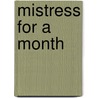 Mistress for a Month by Miranda Lee
