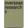 Overseas Research Ii door Jeffrey Cason