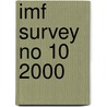 Imf Survey No 10 2000 door International Monetary Fund