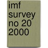 Imf Survey No 20 2000 door International Monetary Fund