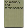 On Memory and Reminiscence door Aristotle Aristotle