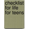 Checklist for Life for Teens door Thomas Nelson