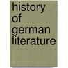 History of German Literature door Wolfgang Beutin