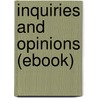 Inquiries and Opinions (Ebook) by Brander Matthews