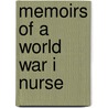 Memoirs of a World War I Nurse by Nora Elizabeth Daly (Posthumously)