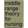 Middle Range Theory for Nursing door Springer Publishing