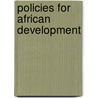Policies for African Development door I.G.G. Patel