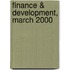 Finance & Development, March 2000