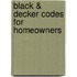 Black & Decker Codes for Homeowners
