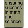 Ensuring Success in Math and Science door Randolf Tobias