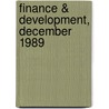 Finance & Development, December 1989 door International Monetary Fund