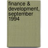 Finance & Development, September 1994 door International Monetary Fund