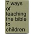 7 Ways of Teaching the Bible to Children