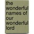 The Wonderful Names of Our Wonderful Lord