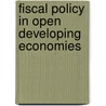 Fiscal Policy in Open Developing Economies by Vito Tanzi