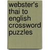 Webster's Thai to English Crossword Puzzles door Inc. Icon Group International
