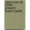 Used Rover 45 (2000 - Present) Buyer's Guide door Used Car Expert