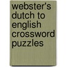 Webster's Dutch to English Crossword Puzzles door Inc. Icon Group International