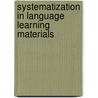 Systematization in Language Learning Materials door Wilfried Decoo