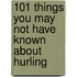 101 Things You May Not Have Known About Hurling