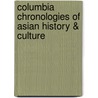 Columbia Chronologies of Asian History & Culture door John S. Bowman